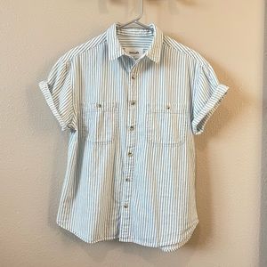 Rolla’s Button Down Shirt, Size: XS, Color: Light Blue, White